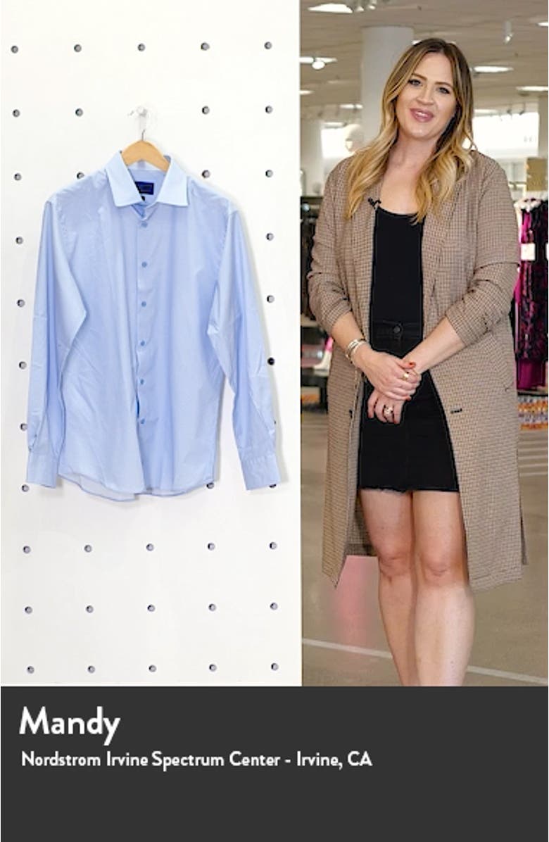 Trim Fit Geo Print Dress Shirt, sales video thumbnail