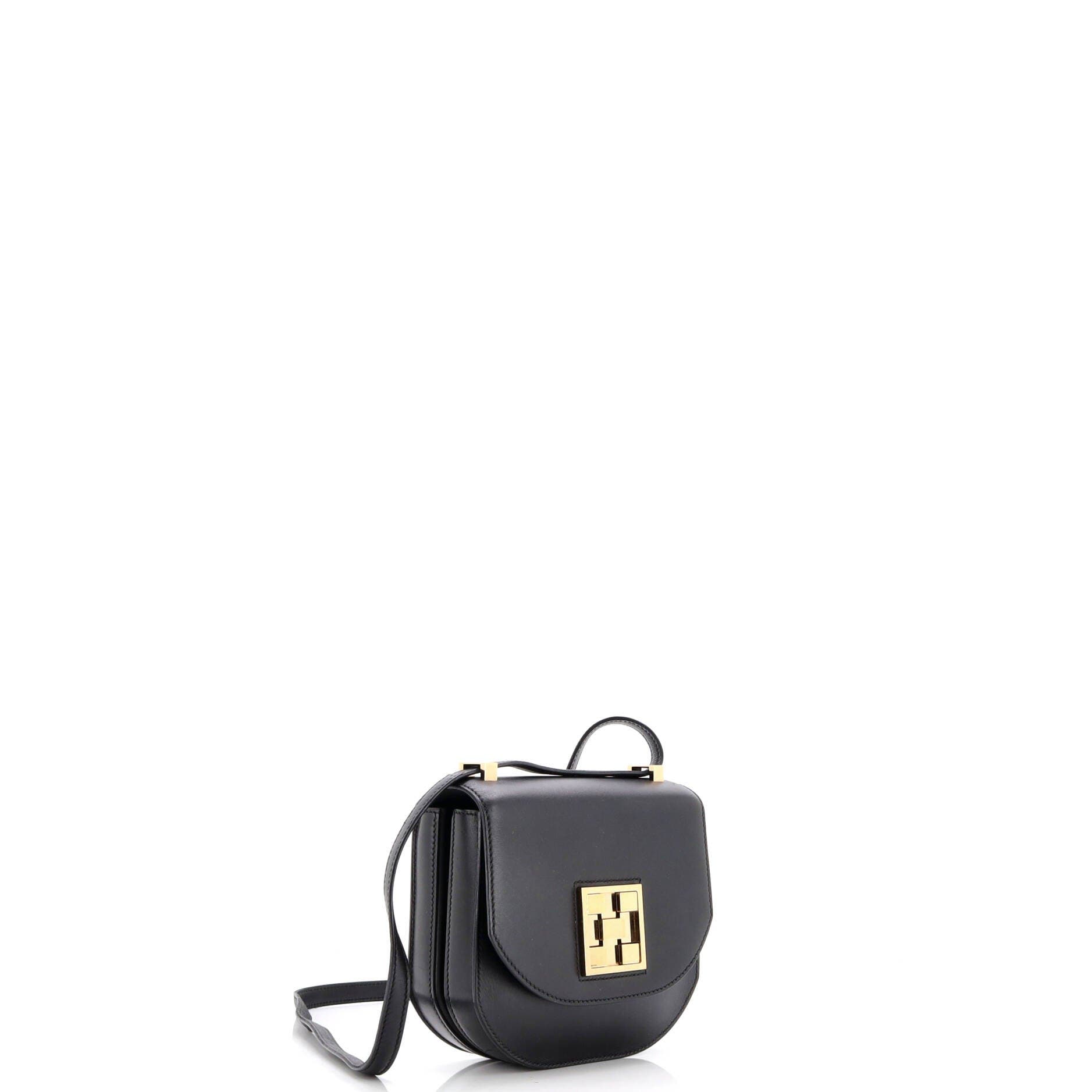 Pre-Owned Hermes Mosaique au 24 Bag Box Calf Mini, Alternate, color, Noir