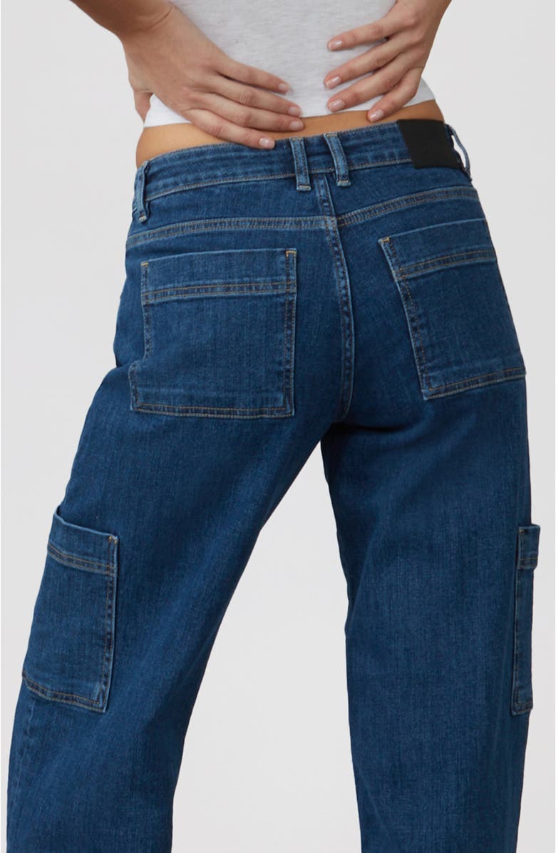 Lola Jeans Pheonix Mid Rise Cargo Jeans, Alternate, color, 