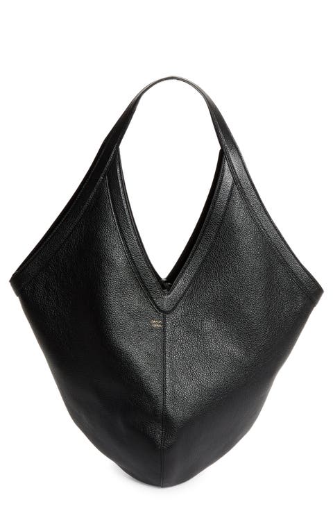 Soft M Leather Hobo Bag