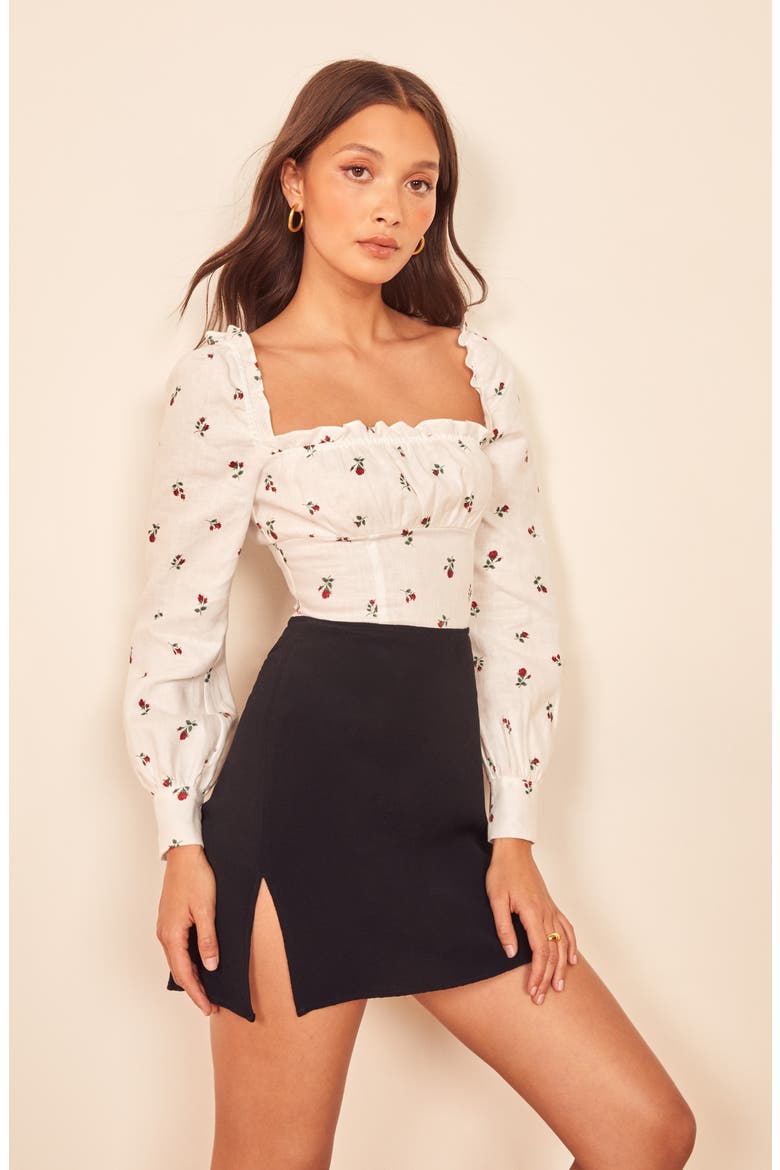 Tamara Miniskirt, Alternate, color, BLACK