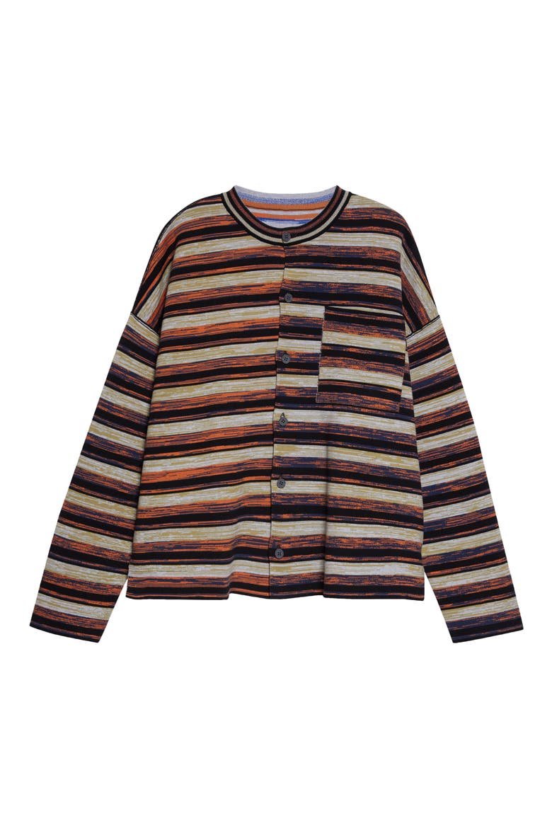 Matt Space Dyed Stripe One of a Kind Shirt Jacket (Men) | Nordstrom