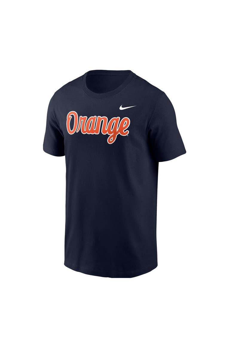 Men's Nike Navy Syracuse Orange Script T-Shirt, Alternate, color, Navy