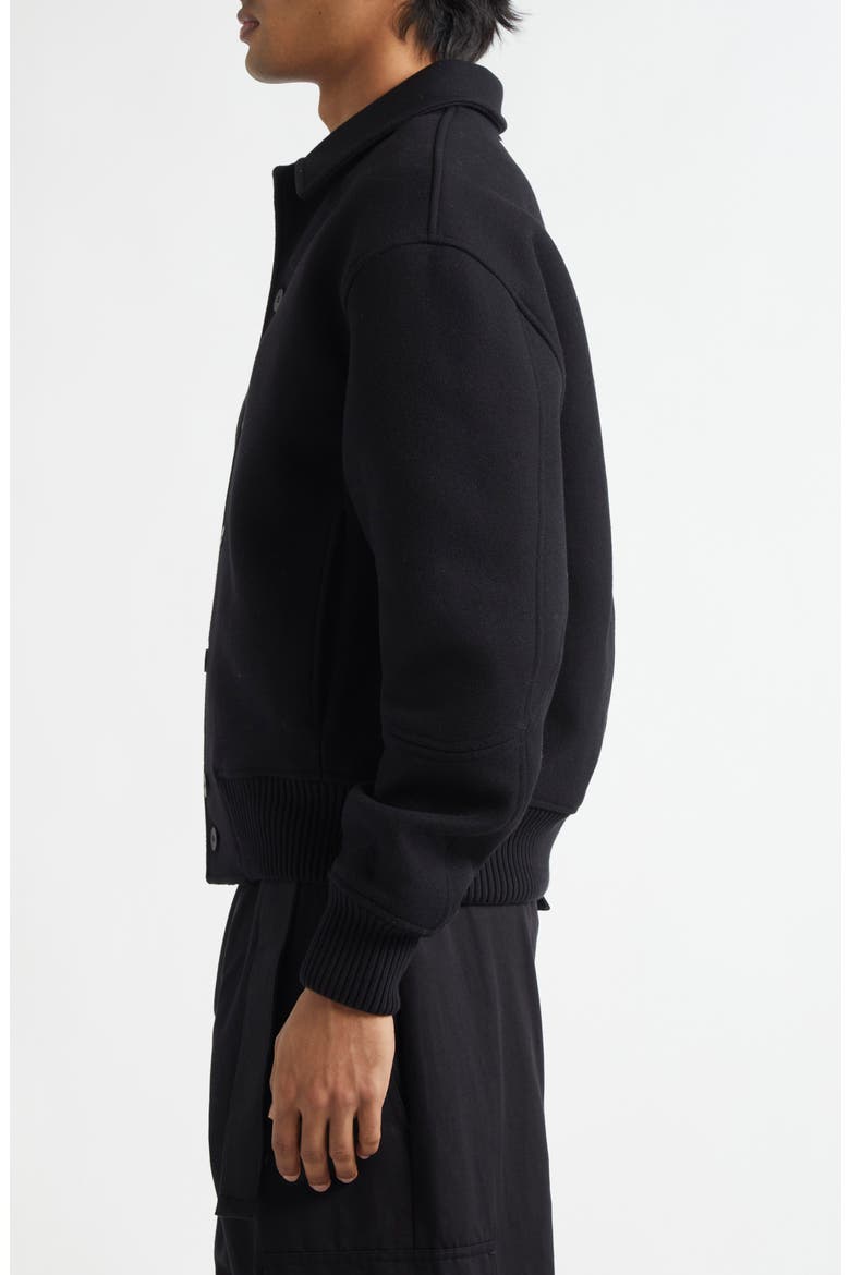 Le Feltro Bomber Jacket, Alternate, color, BLACK