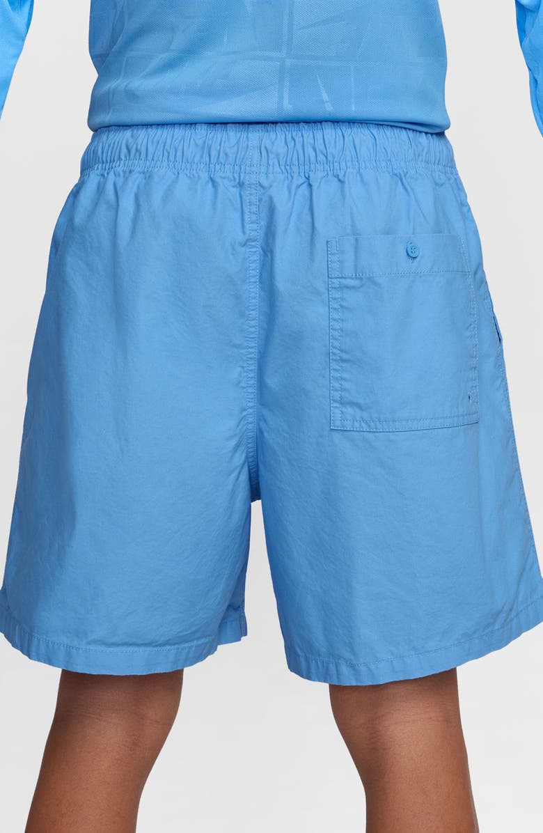 Nike Club Washed Flow Shorts, Alternate, color, University Blue