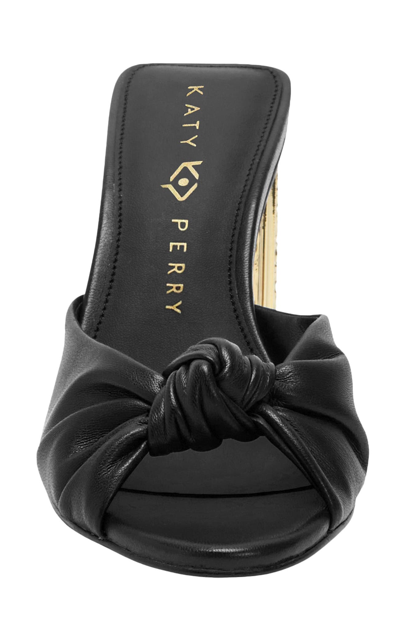 The Framing Heel Knotted Sandal, Alternate, color, BLACK