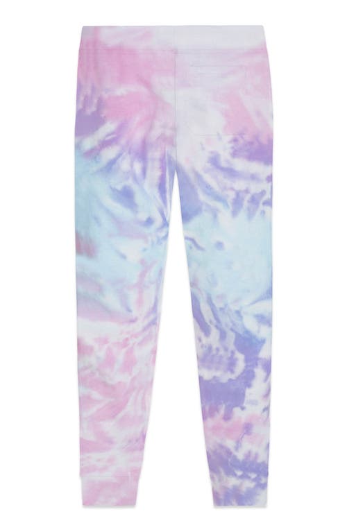 Dalix Mens Ghost Tie Dye Fleece Jogger Pant In Multi