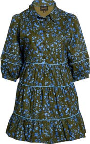 SUGARLIPS Retra Floral Tiered Cotton Dress