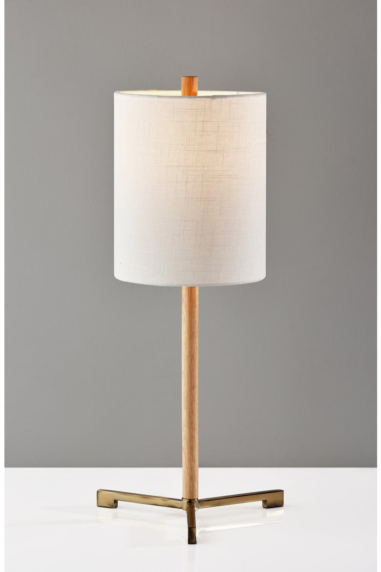 Maddox Table Lamp, Alternate, color, NATURAL WOOD / ANTIQUE BRASS