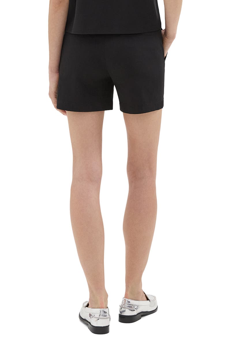 Theory Good Tab Waist Linen Blend Shorts, Alternate, color, 