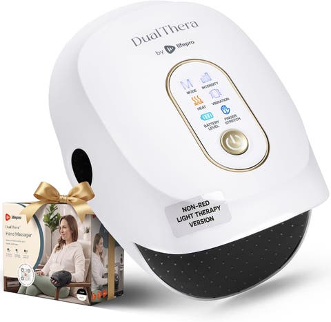DualThera Hand Massager with Heat & Compression Cordless Hand & Finger Massager