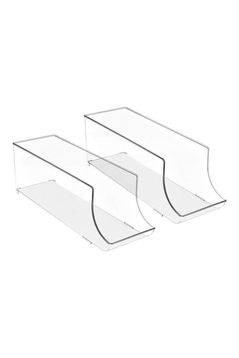 2-Pack Clear Fridge Soda Can Dispensers, Main, color, CLEAR