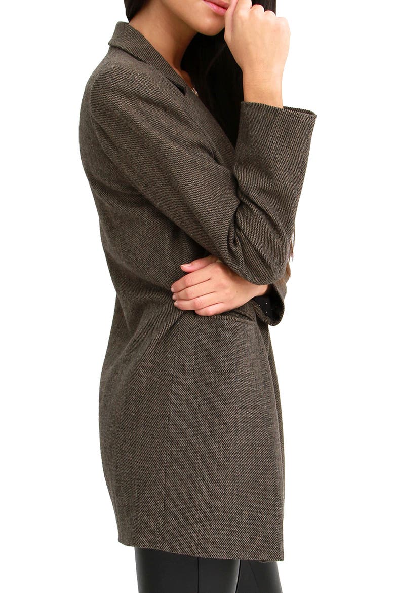 Kensington Oversize Double Breasted Wool Blend Coat, Alternate, color, BROWN