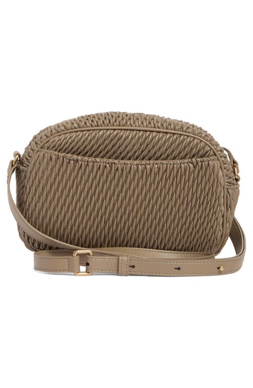 Sam Edelman Julia Quilted Camera Bag In Taupe