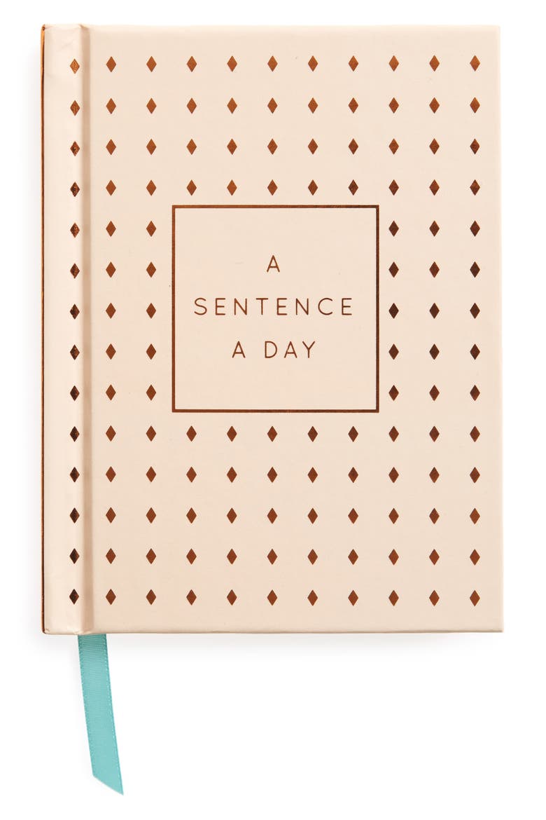 A Sentence A Day Journal, Main, color, PEACH