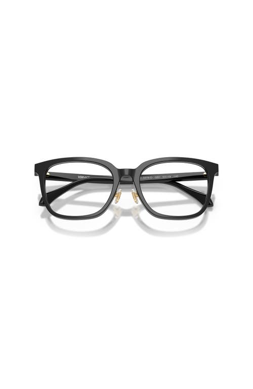 Versace 54mm Square Optical Glasses In Black