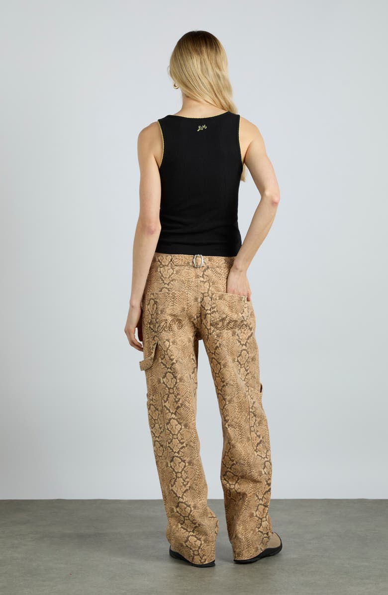 Damson Madder Salomé Pointelle Tank, Alternate, color,