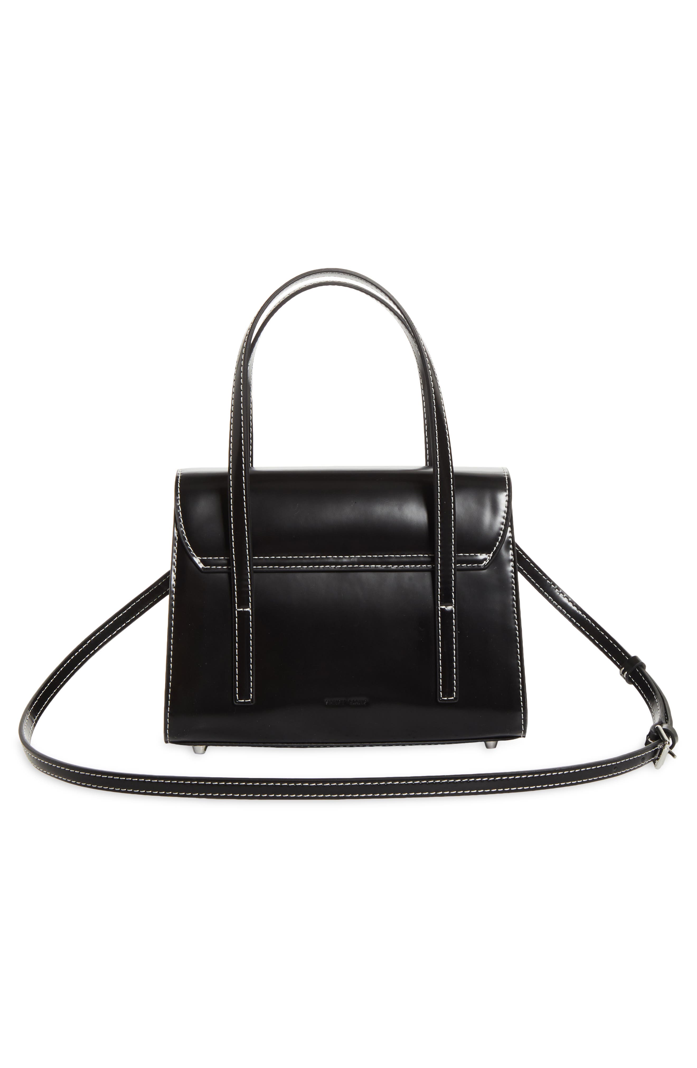 Sandy Liang Mini Mum Crossbody Bag, Alternate, color, Black