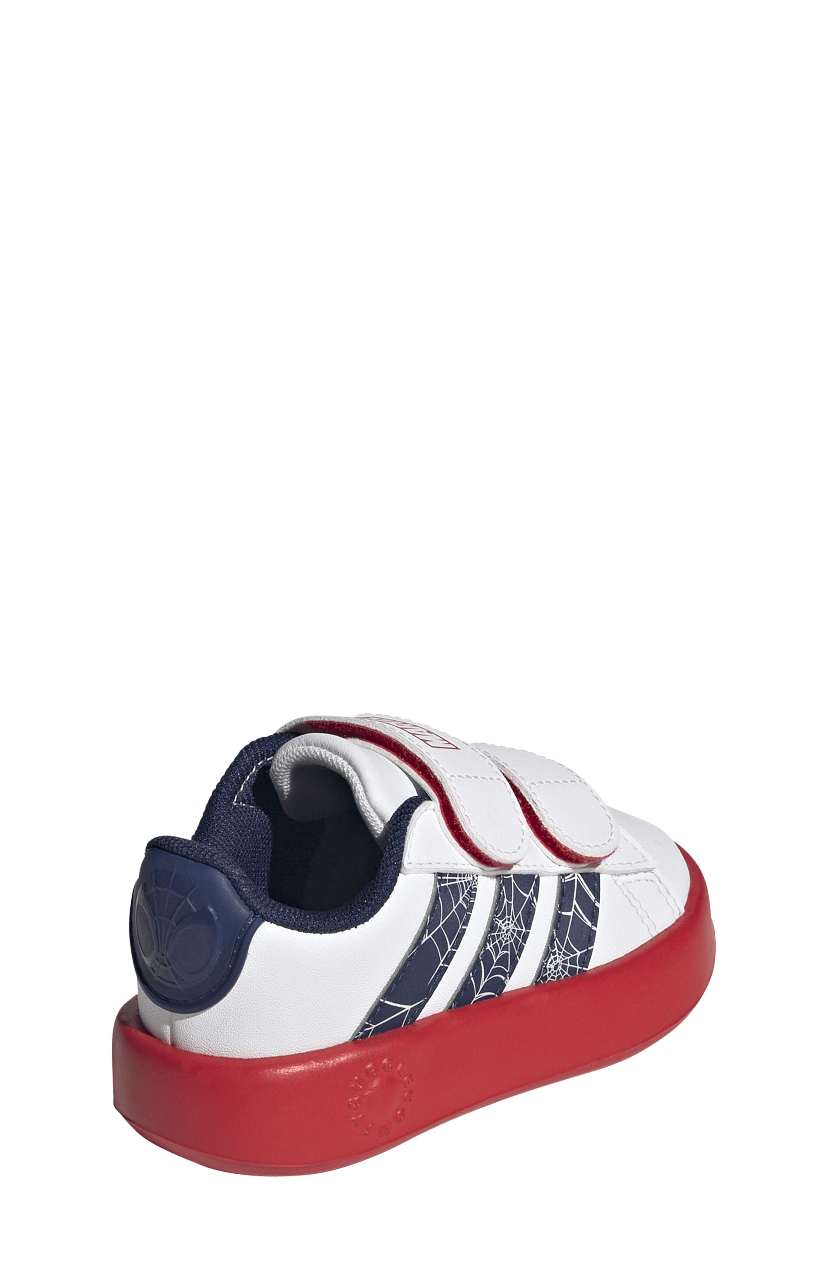 Kids' x Marvel Spider-Man Grand Court Sneaker, Alternate, color, WHITE/ DARK BLUE/ RUBY