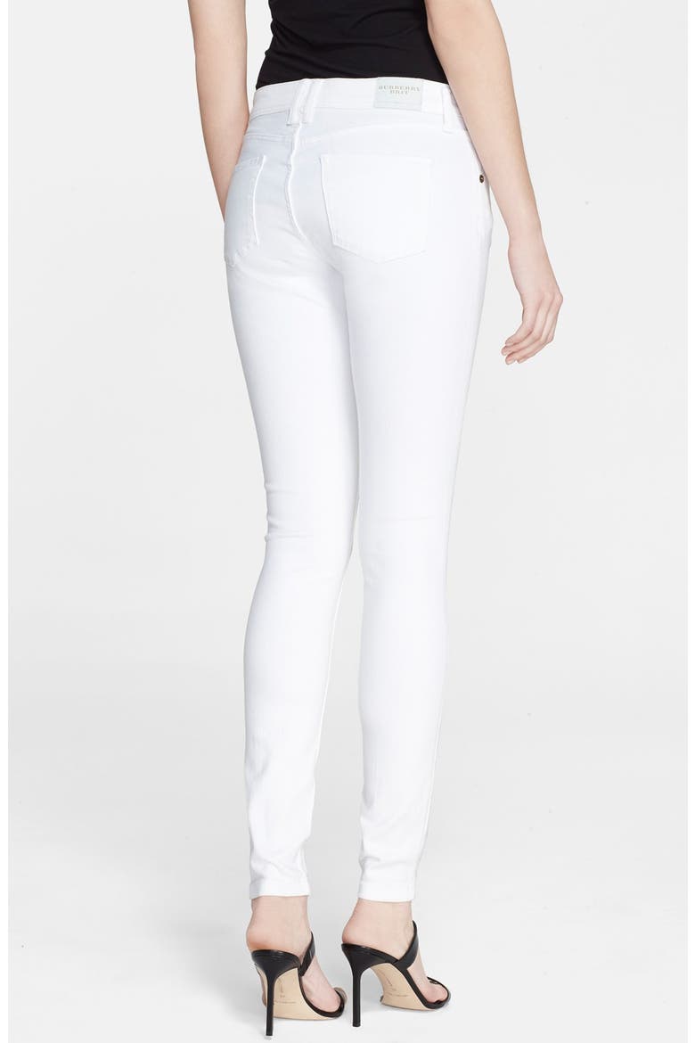 Stretch Skinny Jeans, Alternate, color, WHITE