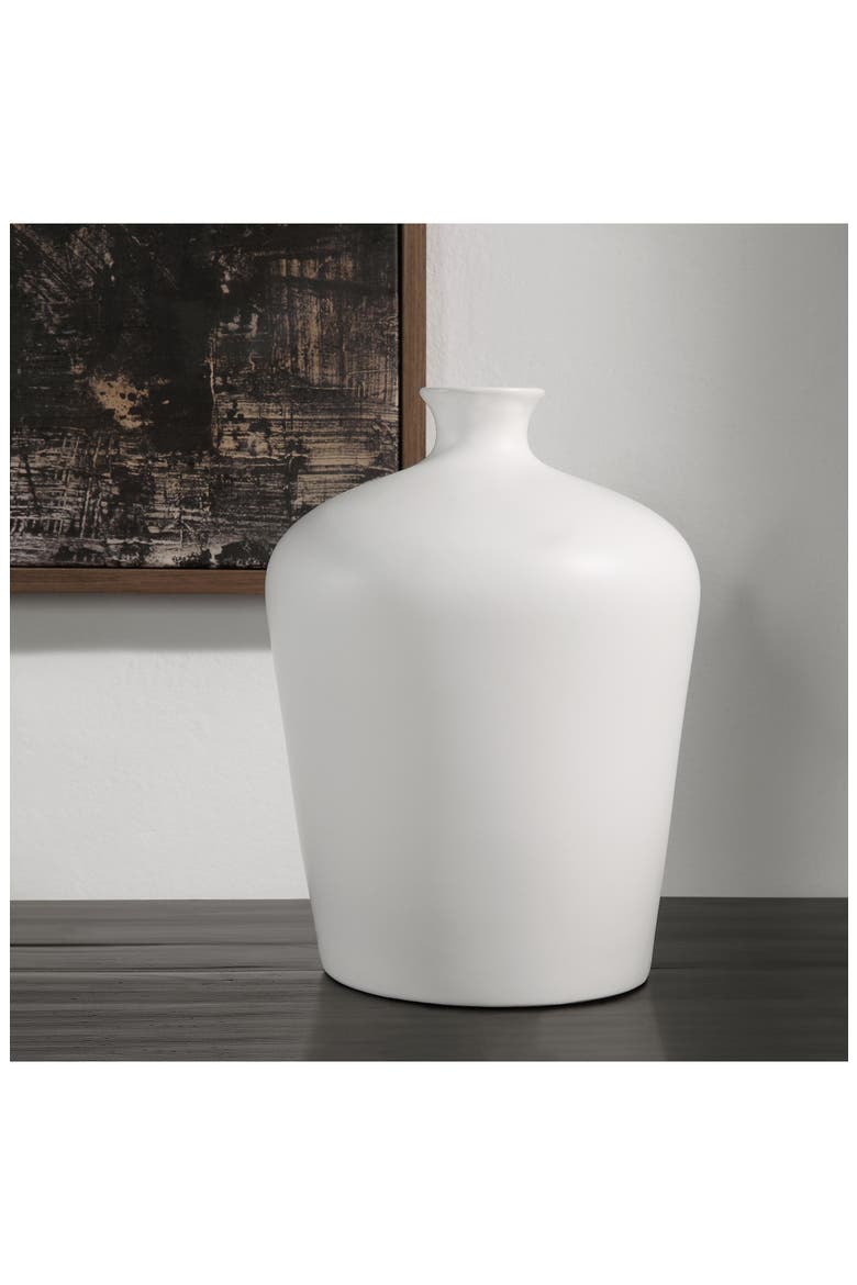 Alfano Ceramic Vase, Alternate, color, WHITE