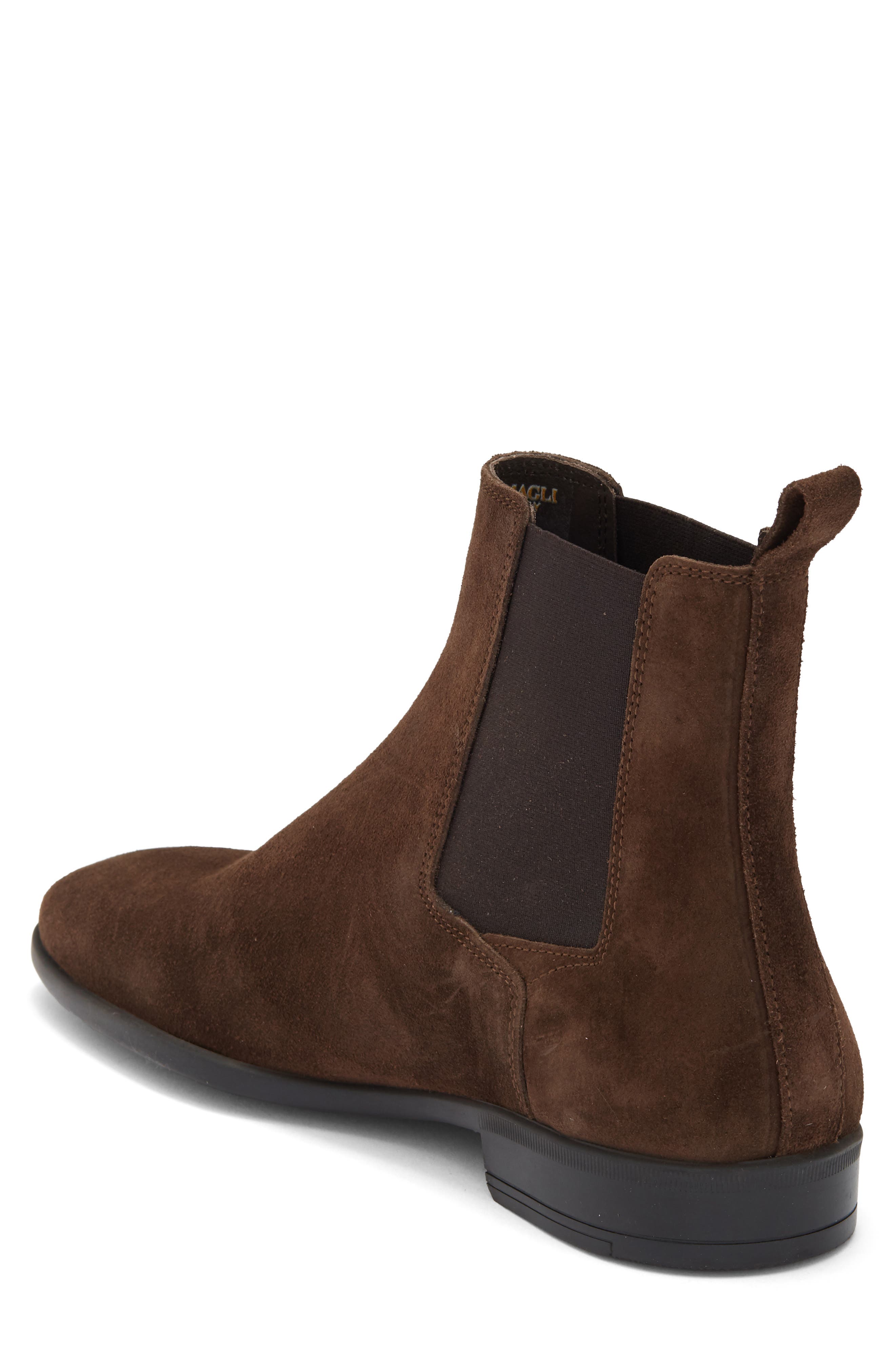 Nello Chelsea Boot, Alternate, color, DARK BROWN SUEDE
