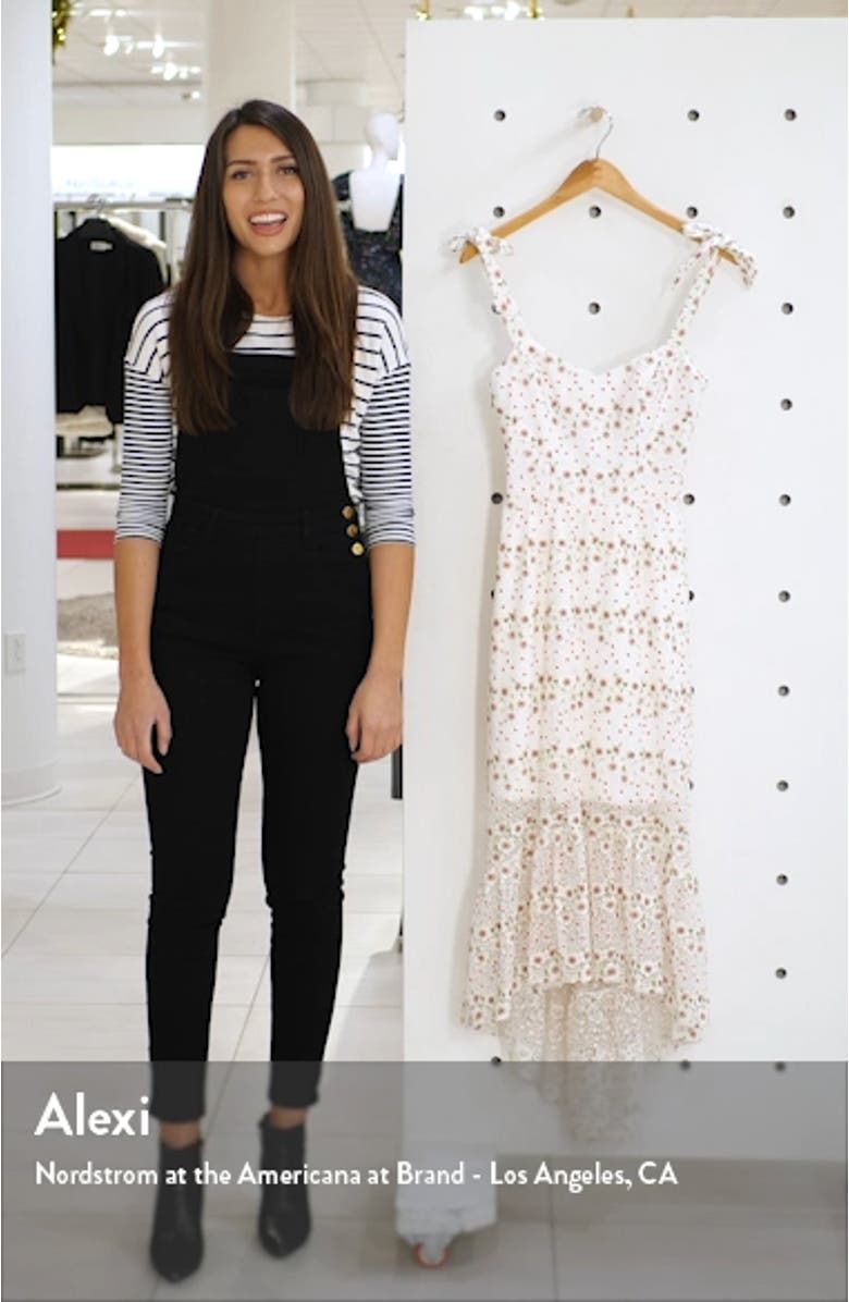 Wren Tie Shoulder High/Low Cocktail Dress, sales video thumbnail