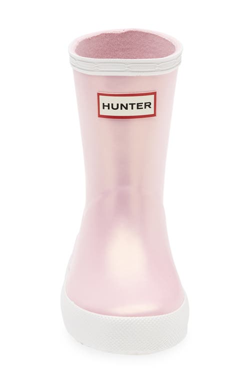Hunter First Classic Nebula Waterproof Rain Boot In Pink