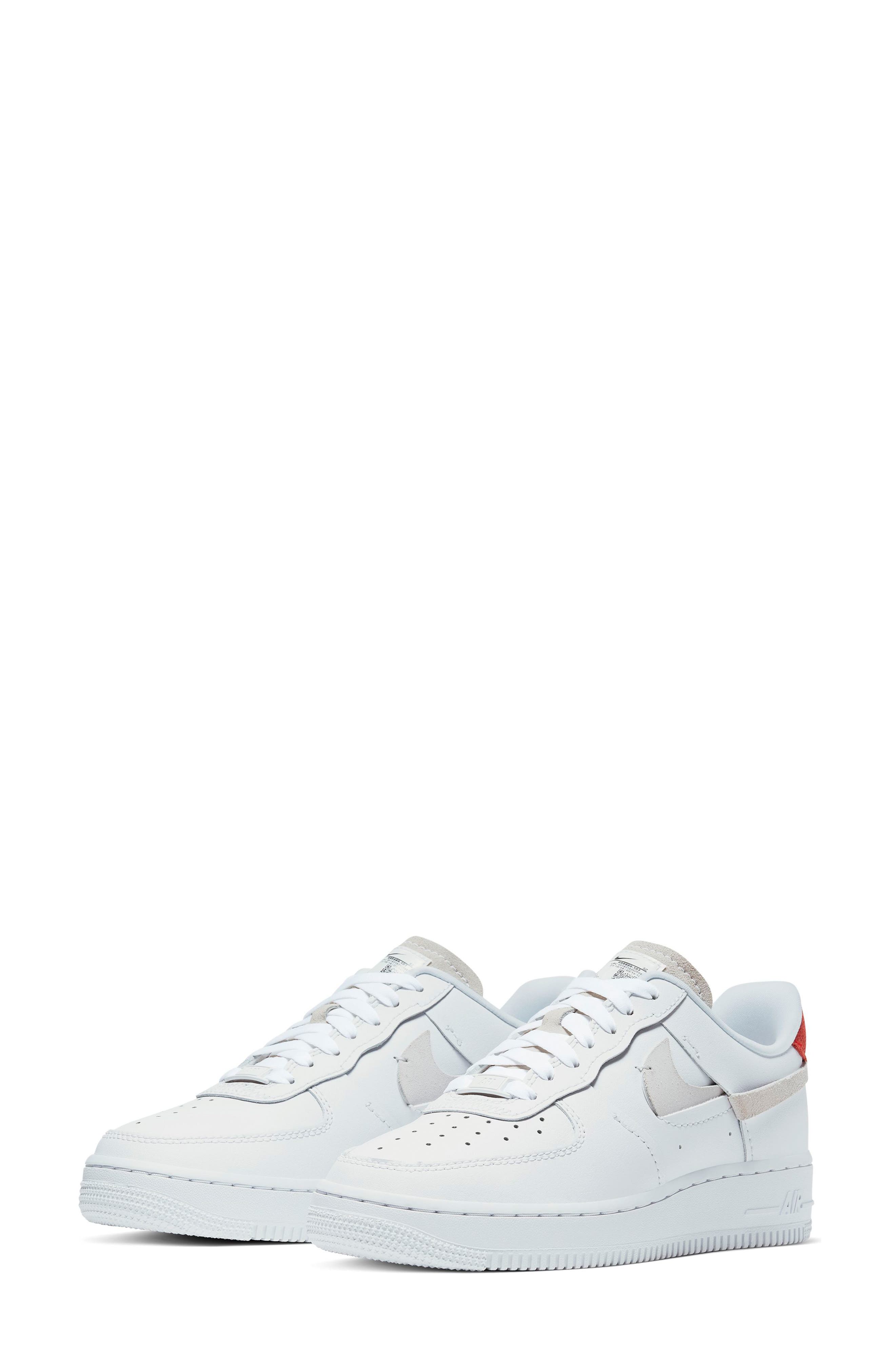 Air Force 1 '07 LX Sneaker, Main, color, WHITE/ PLATINUM TINT/ ROYAL