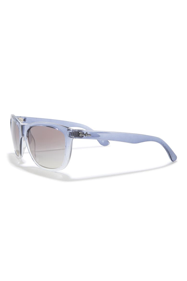 60mm Square Sunglasses, Alternate, color, TRANSPARENT BLUE