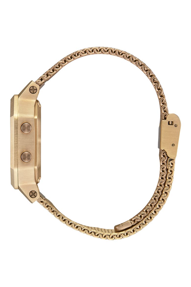 Siren Digital Bracelet Watch, 36mm, Alternate, color, GOLD/ BLACK/ GOLD