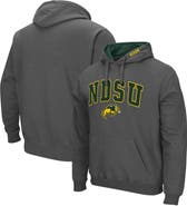 COLOSSEUM Men's Colosseum Charcoal NDSU Bison Arch and Logo Pullover Hoodie