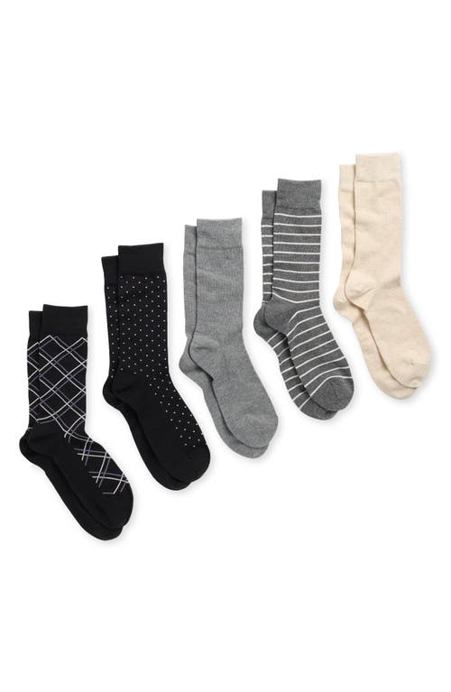 Nordstrom Rack 5-pack Dress Socks In Multi