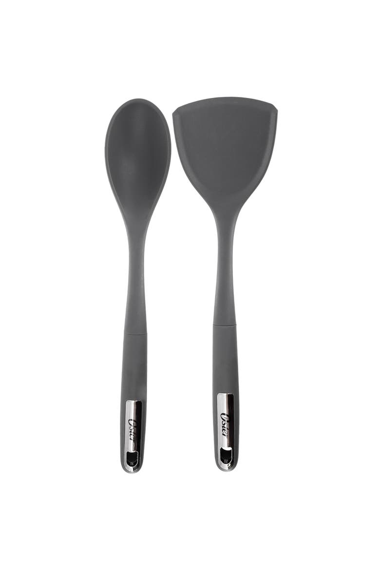 2 Piece Silicone Kitchen Tool Set, Main, color, Gray