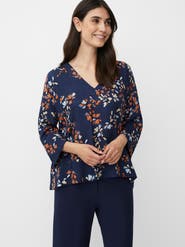 Masai Copenhagen MaBenika 3/4 Sleeve V-Neck Blouse