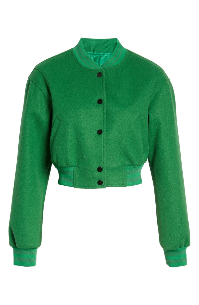 AZALEA WANG Crop Bomber Jacket, Alternate, color,