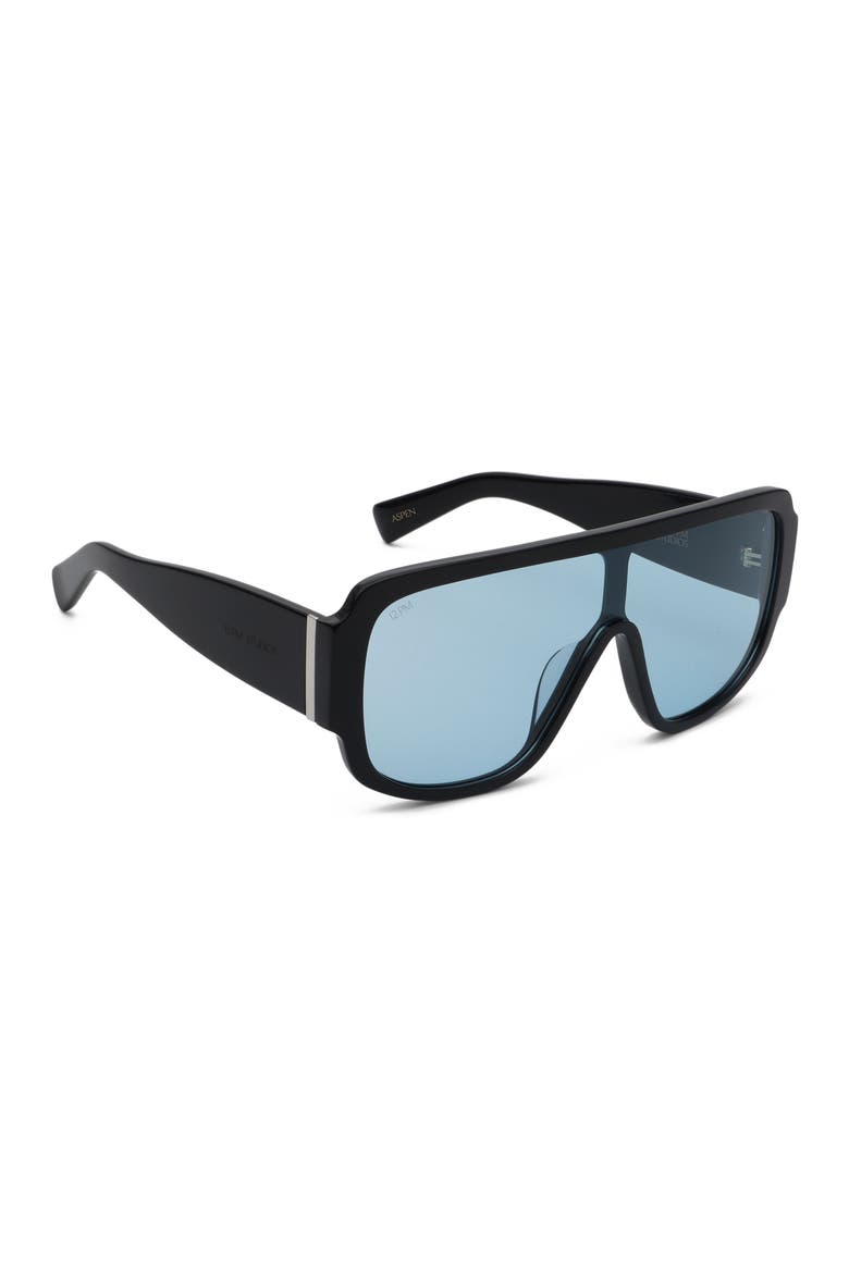 Aspen Shield Sunglasses, Alternate, color, Black/Blue