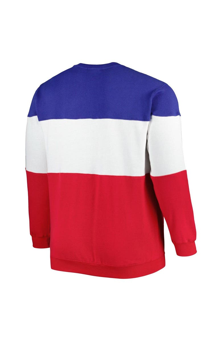 PROFILE Men's Royal/Red Chicago Cubs Big & Tall Pullover Sweatshirt, Alternate, color, Royal