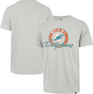 '47 Men's '47 Gray Miami Dolphins Ringtone Franklin T-Shirt