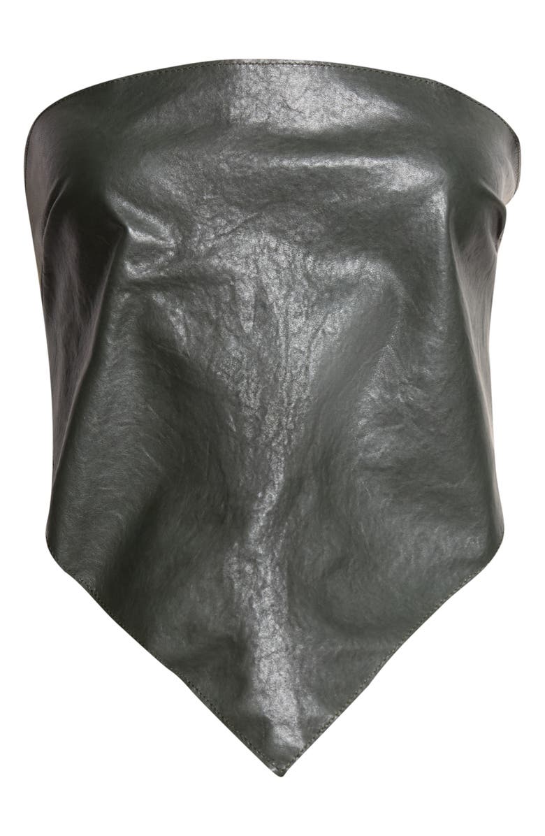Paloma Wool Alba Leather Scarf Top, Main, color, Khaki