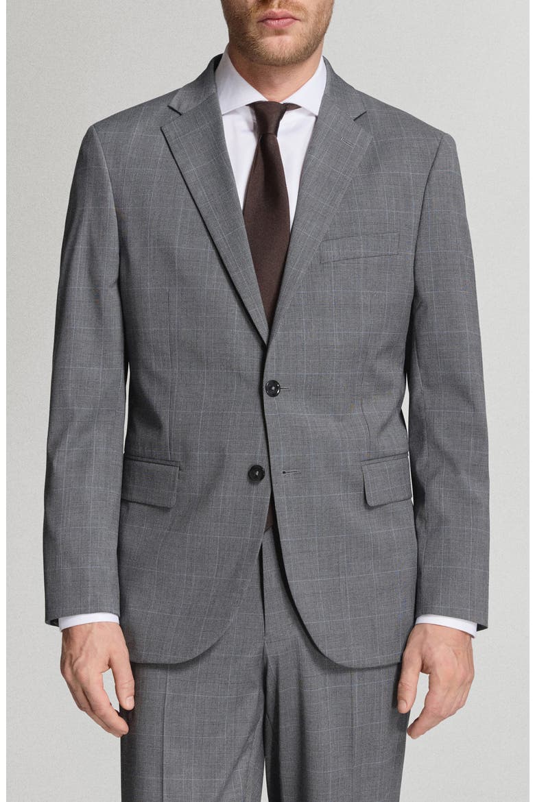 London Regular Fit Navy Blazer, Main, color, GREY