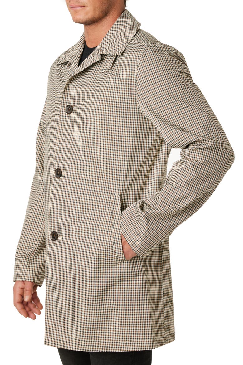Single Breasted Trench Coat, Alternate, color, MULTI MINI CHECK