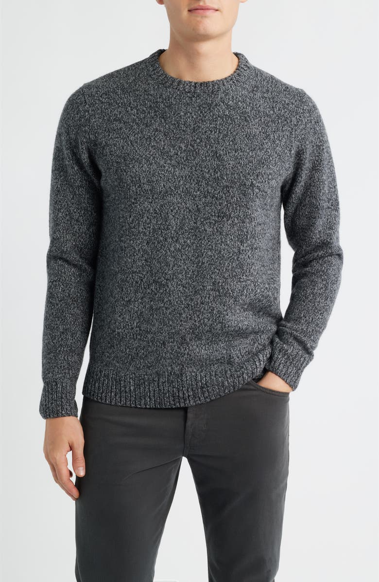 James Campbell Girvan Merino Wool Sweater, Main, color, Black