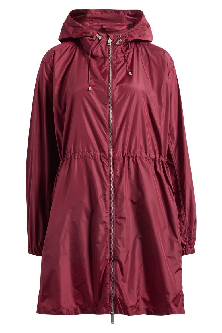 Lume Hooded Nylon Jacket, Main, color, BURNT VERMILLION