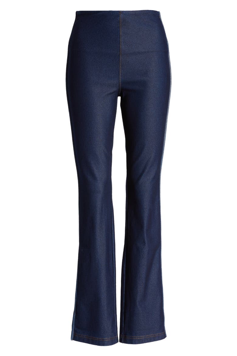 Lyssé Boyfriend Denim Leggings, Alternate, color, INDIGO