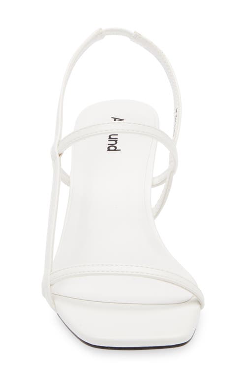 Abound Mandy Slingback Sandal In White Blanc