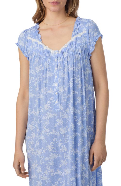 Eileen West Floral Waltz Nightgown In Animal Print
