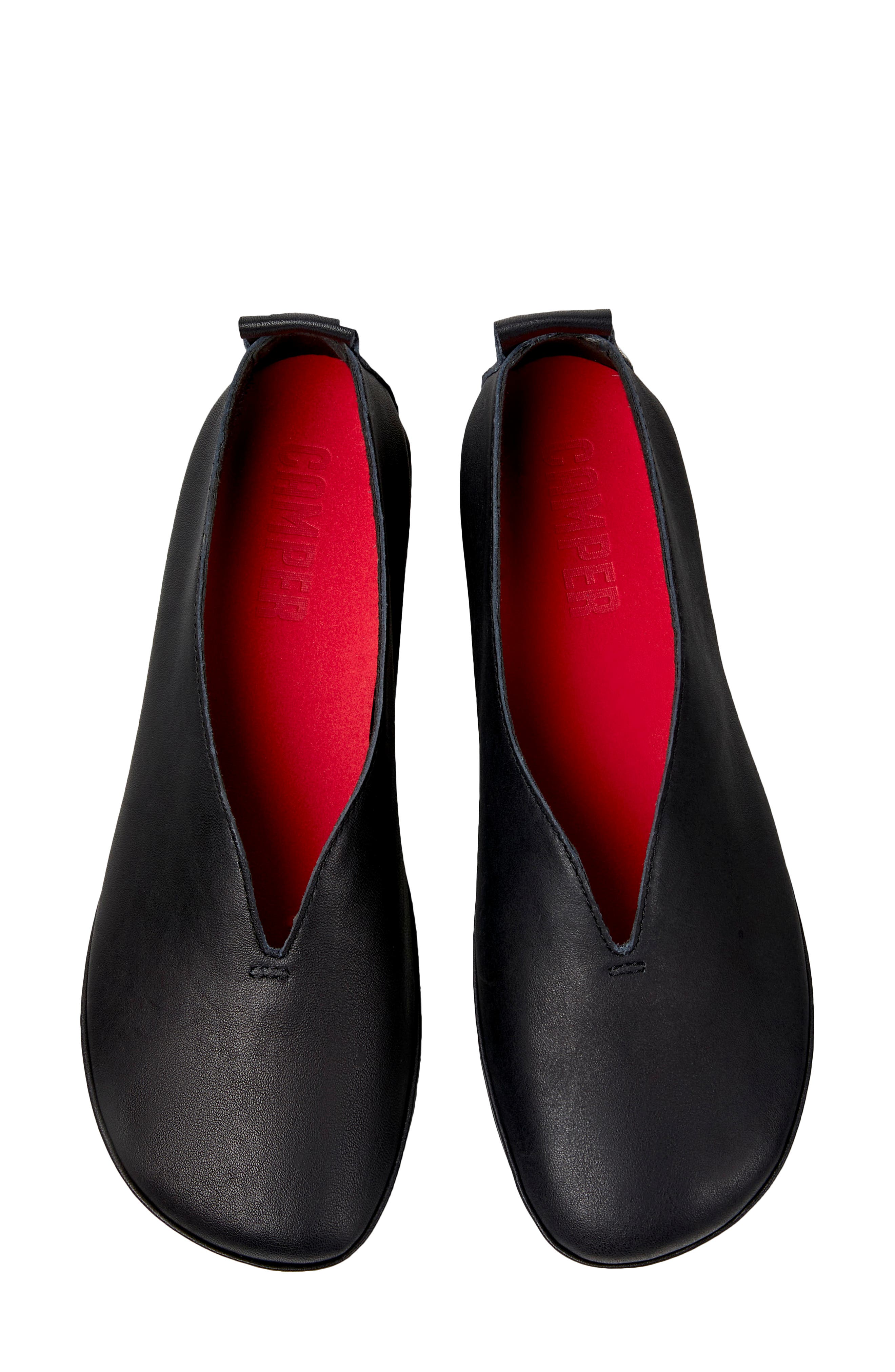 Camper Right Nina Ballet Flat, Alternate, color, Black