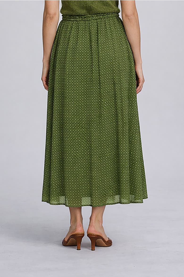 Printed Chiffon Skirt, Alternate, color, GREEN MULTI