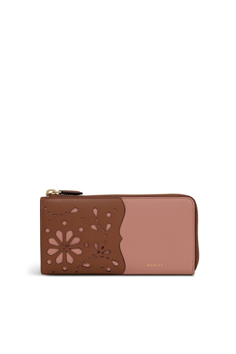 Chilworth Street - Cut Out Large Zip Around Wallet, Main, color, Carnation